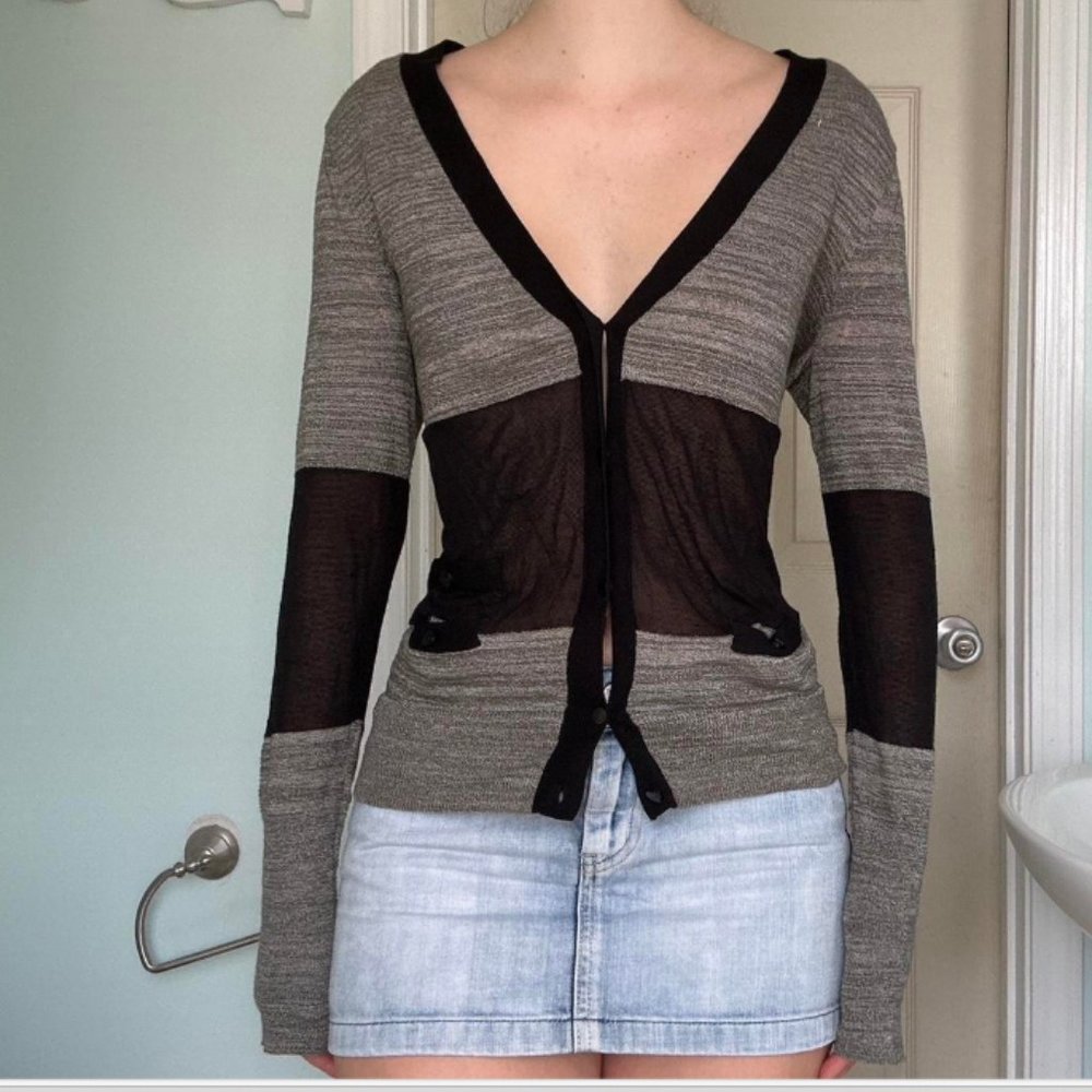 Simply Vera Vera Wang color block cardigan